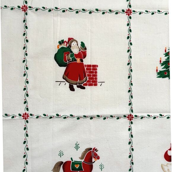 Country Christmas Patches Cranston VIP Pillow Applique Quilt Apron Sewing 80s - Picture 2 of 3